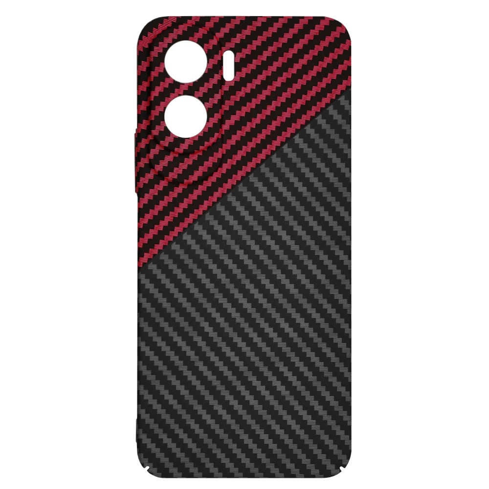Case for Honor 90 Lite, Techsuit, Carbonite FiberShell, Black Red - Image 4