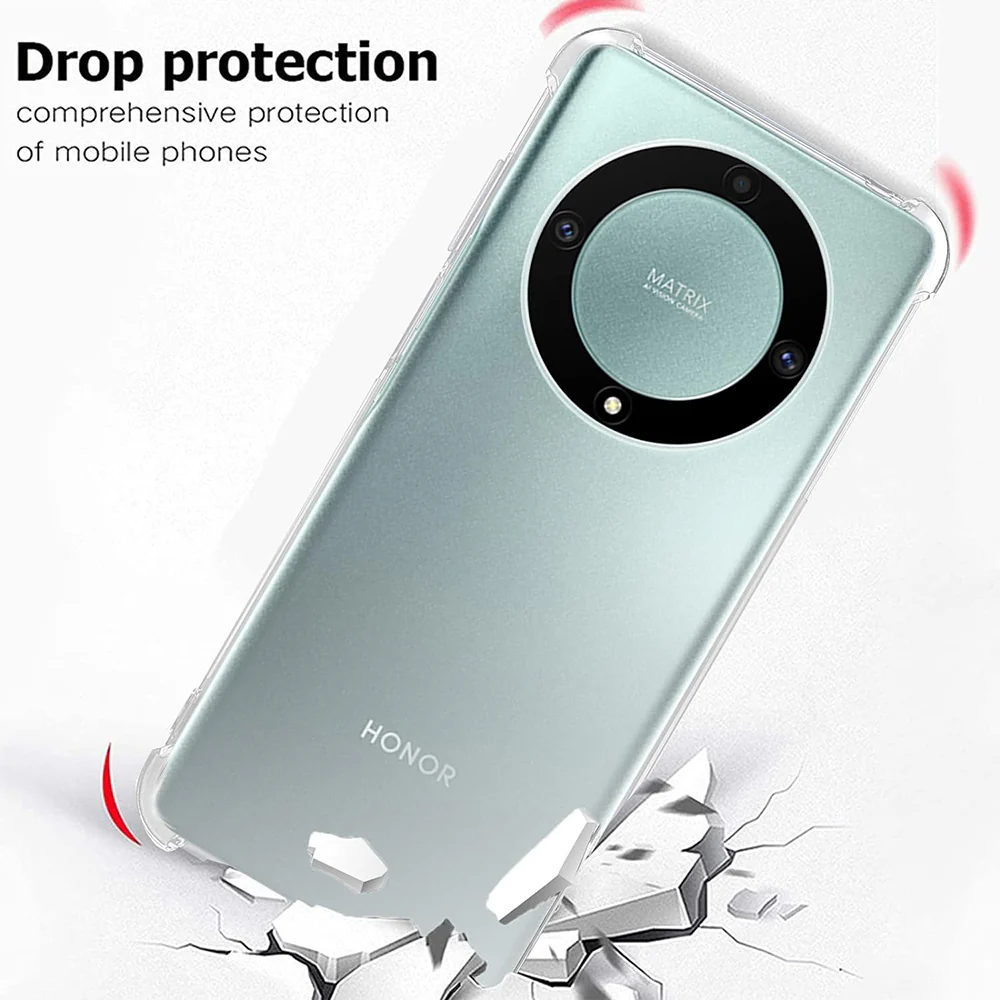 Case for Honor Magic5 Lite, Techsuit, Shockproof Clear, Transparent - Image 4