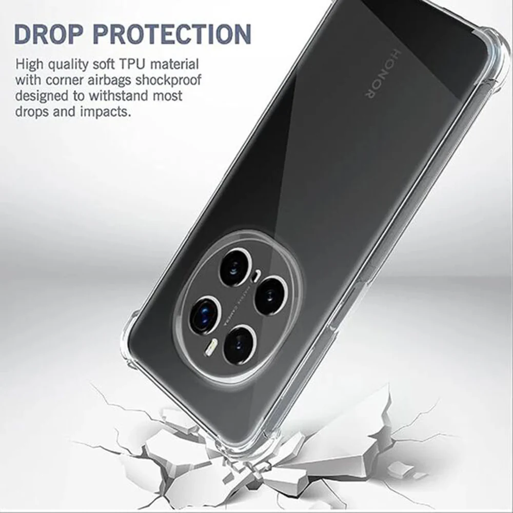 Case for Honor Magic7 Pro, Techsuit, Shockproof Clear, Transparent - Image 5
