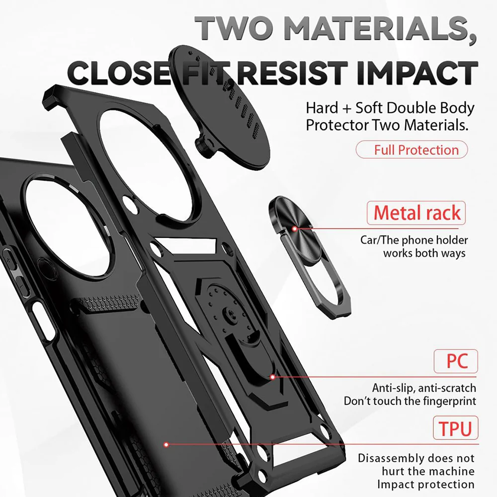 Case for Honor Magic8 Lite, Techsuit, CamShield, Blue - Image 4