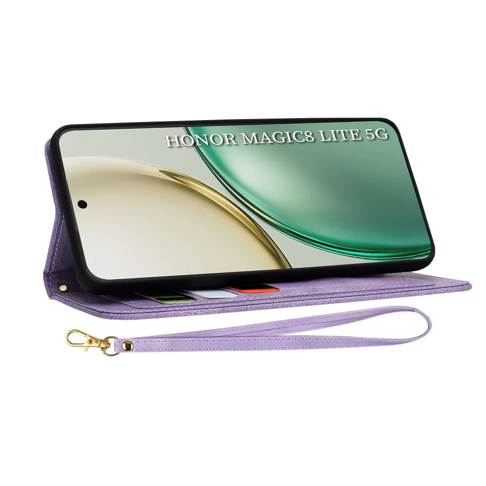 Case for Honor Magic8 Lite, Techsuit, FlipCraft, Purple - Image 2