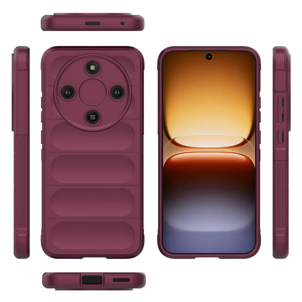 Case for Honor Magic8 Lite, Techsuit, Magic Shield, Burgundy - Image 3