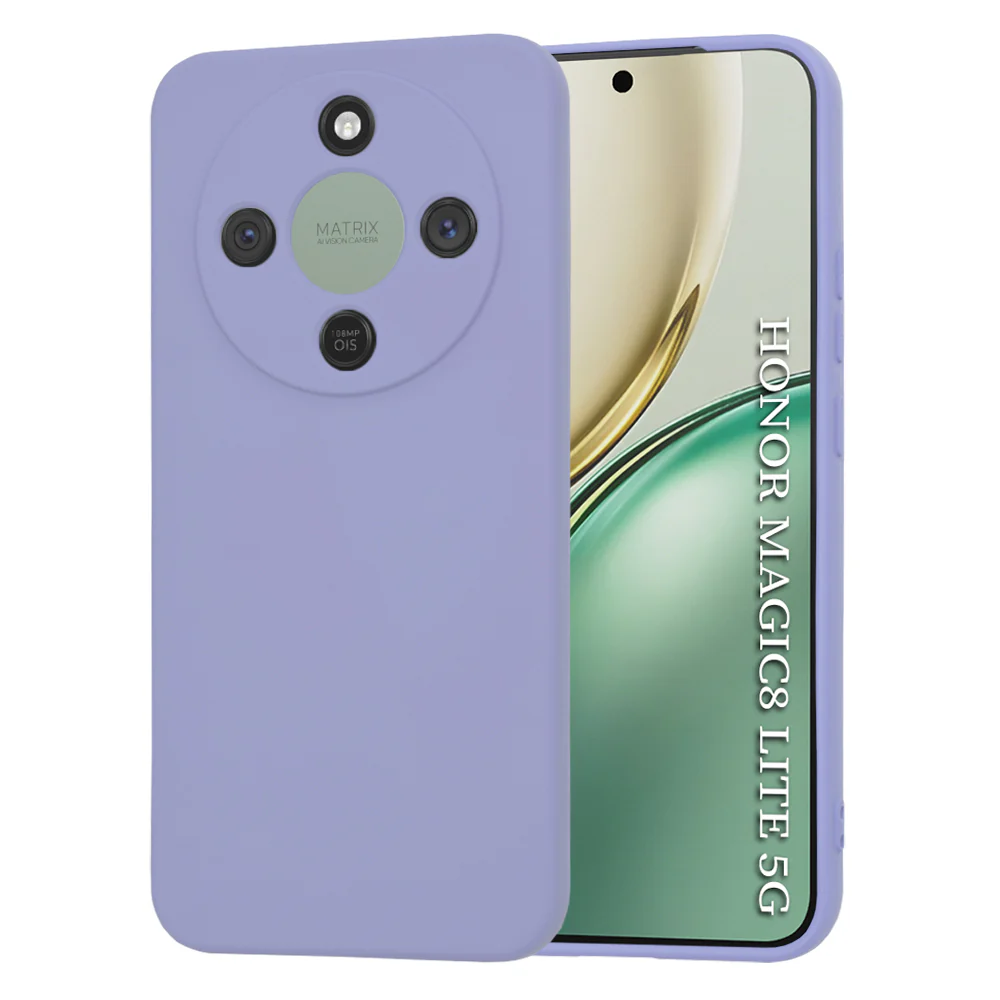 Case for Honor Magic8 Lite, Techsuit, SoftFlex, Light Purple