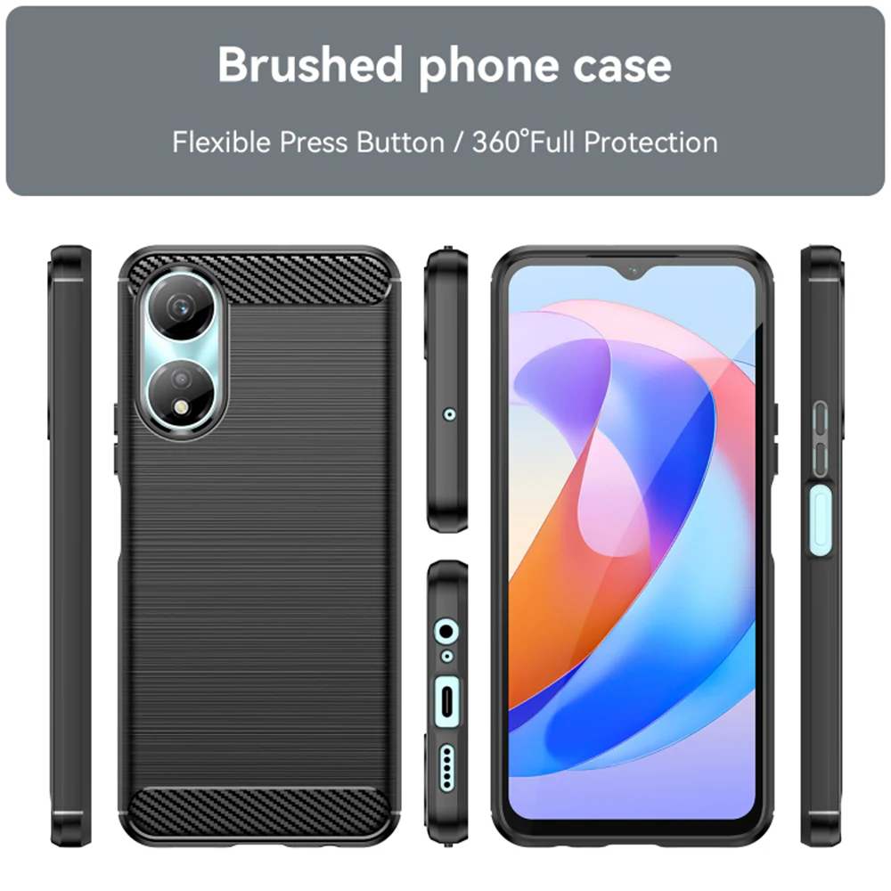 Case for Honor X7b 5G / 90 Smart / X7b 4G, Techsuit, Carbon, Black - Image 2