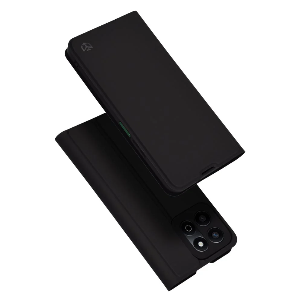 Case for Honor X7c / 200 Smart, Techsuit, Magskin Book, Black