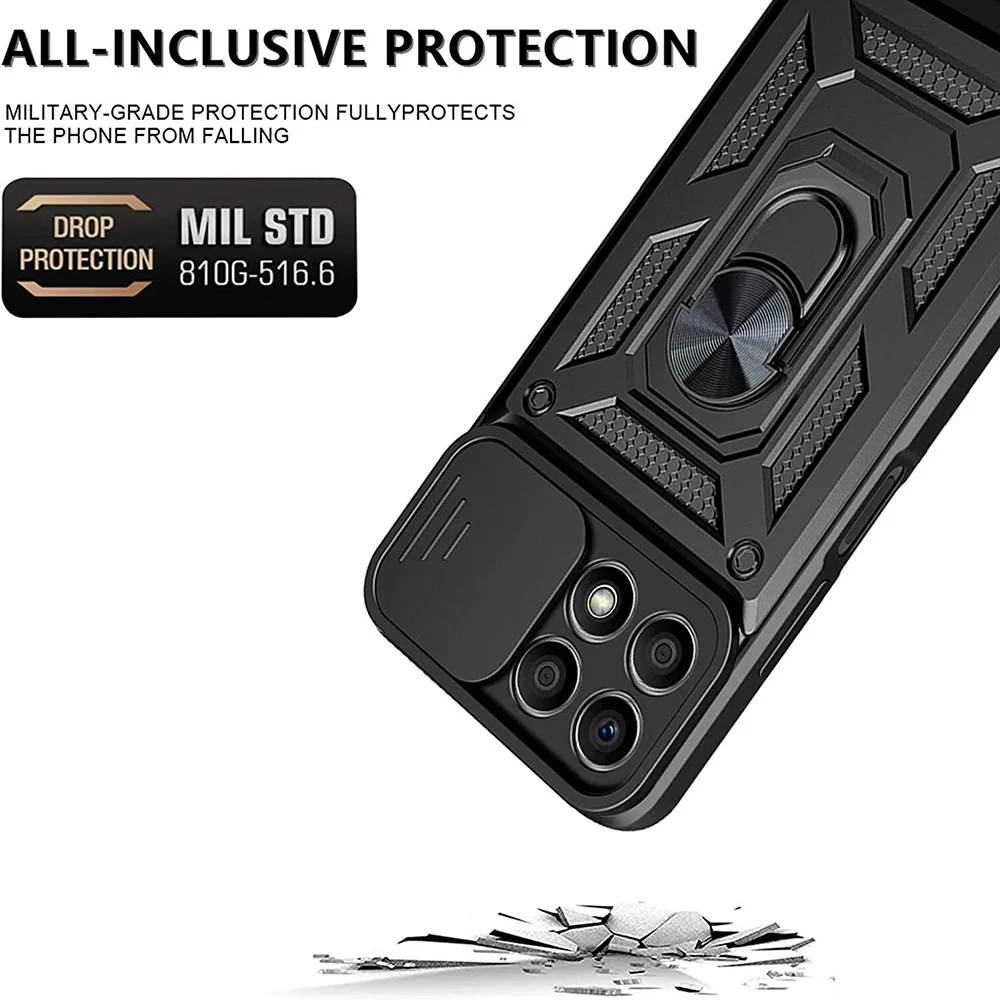 Case for Honor X8a, Techsuit, CamShield, Black - Image 2