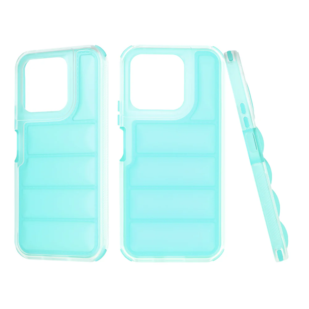 Case for Honor X8b, Techsuit, Wave Shield, Turquoise - Image 4