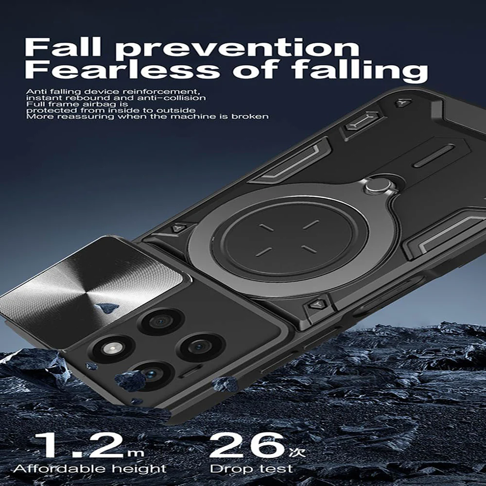 Case for Honor X8c, Techsuit, CamGuard Pro, Red - Image 6