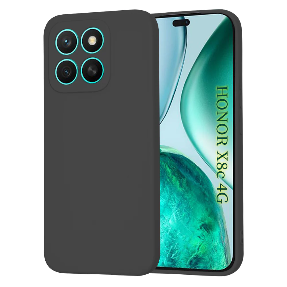 Case for Honor X8c, Techsuit, SoftFlex, Black