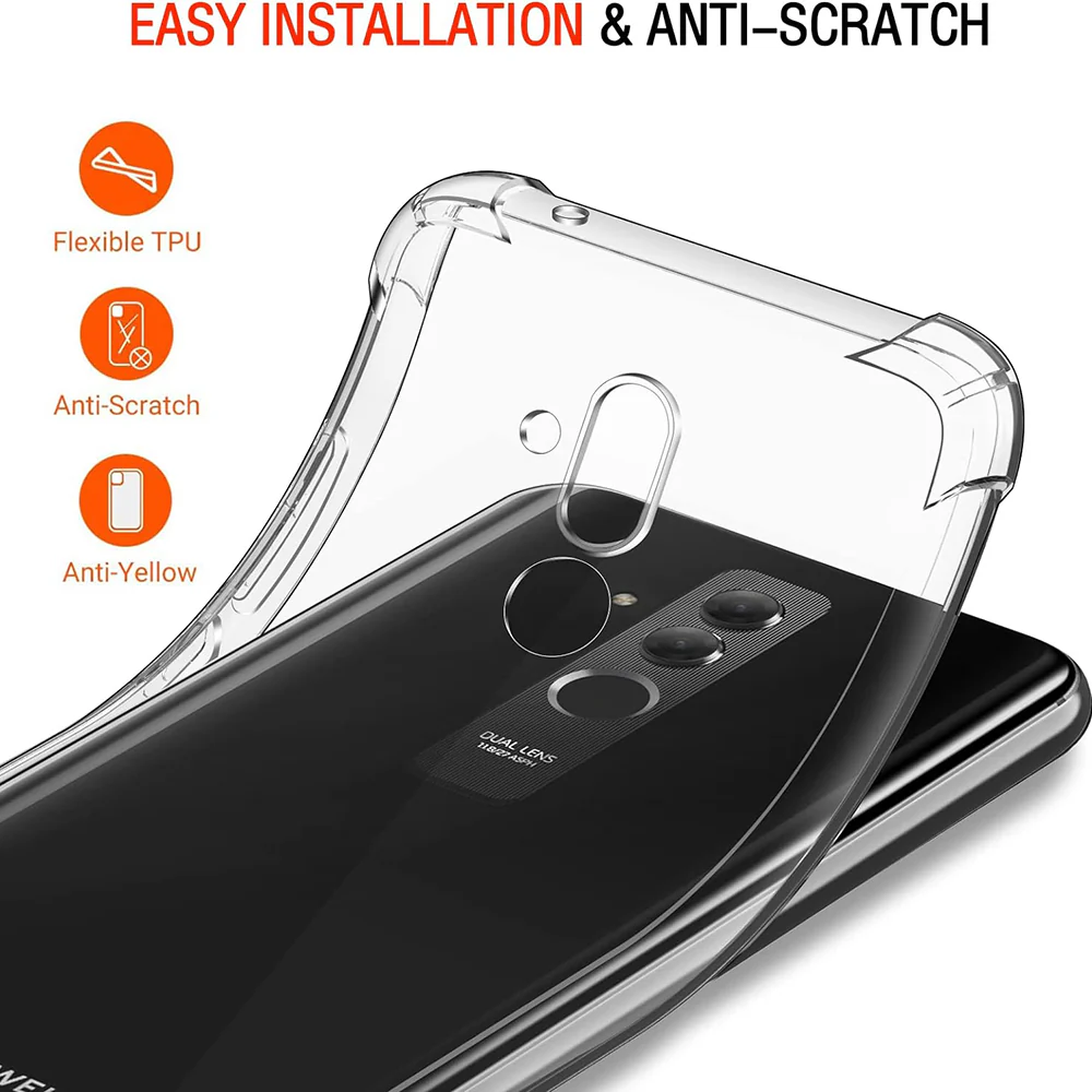 Case for Huawei Mate 20 Lite, Techsuit, Shockproof Clear, Transparent - Image 3