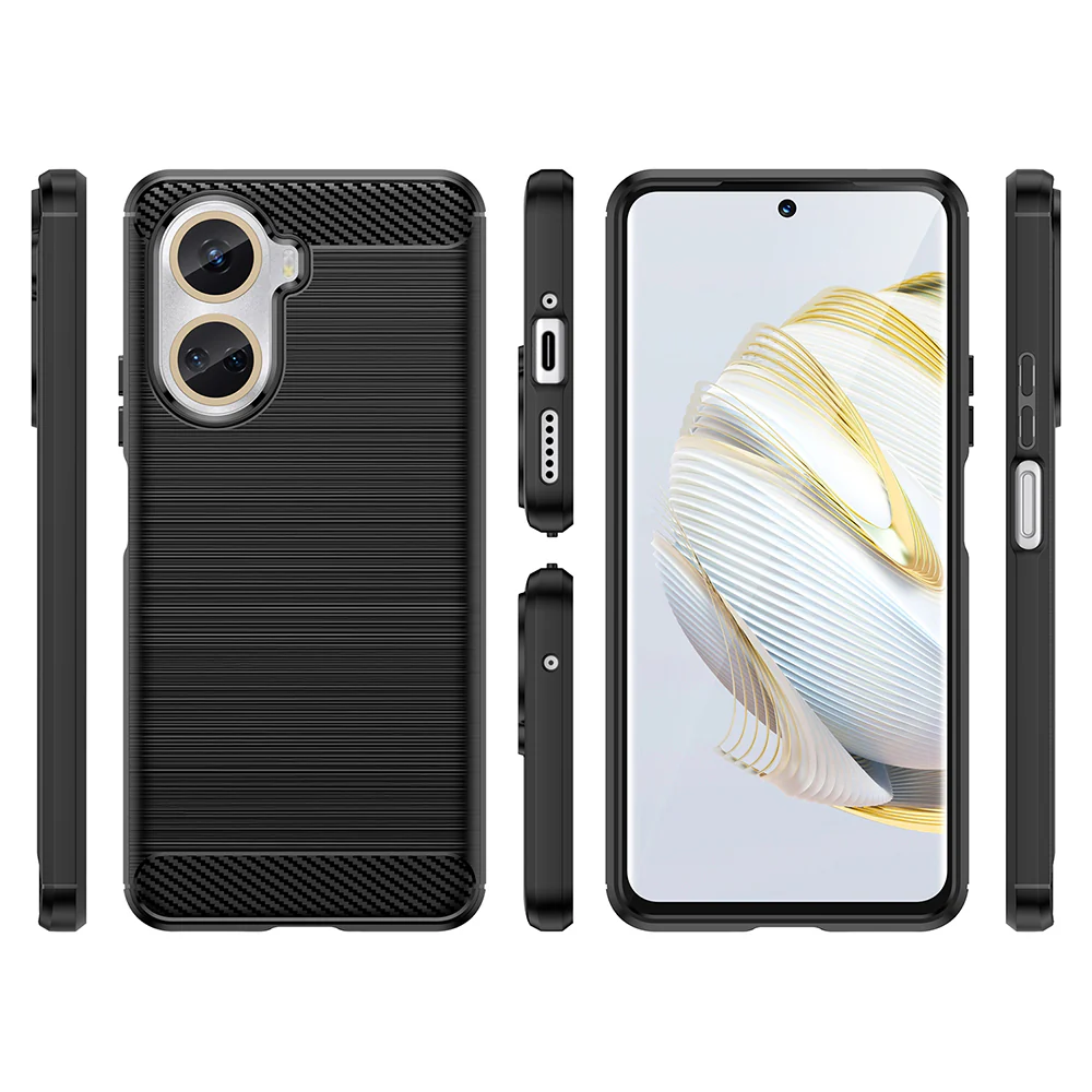 Case for Huawei nova 10 SE, Techsuit, Carbon, Black - Image 2