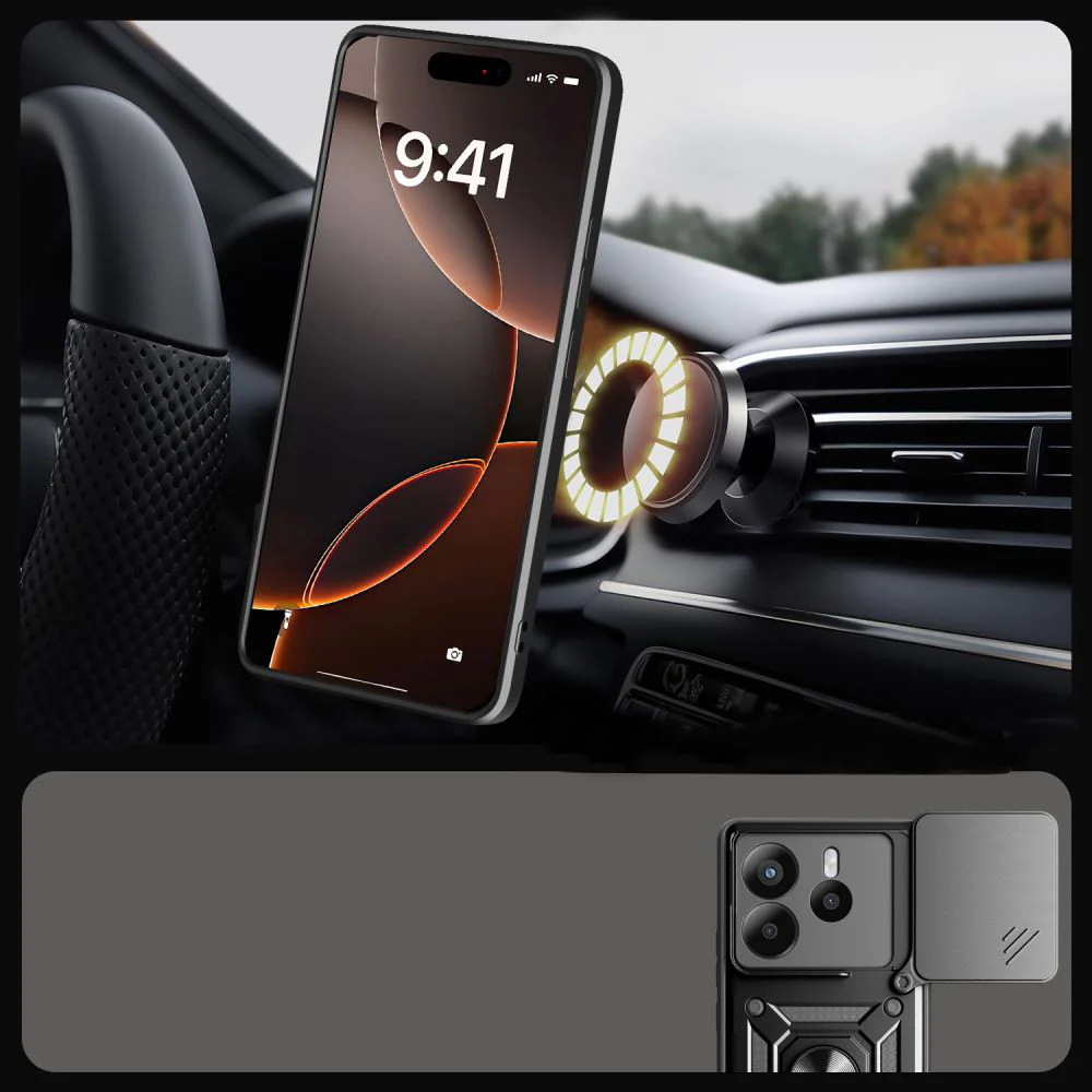 Case for Huawei nova 13, Techsuit, CamShield, Black - Image 3
