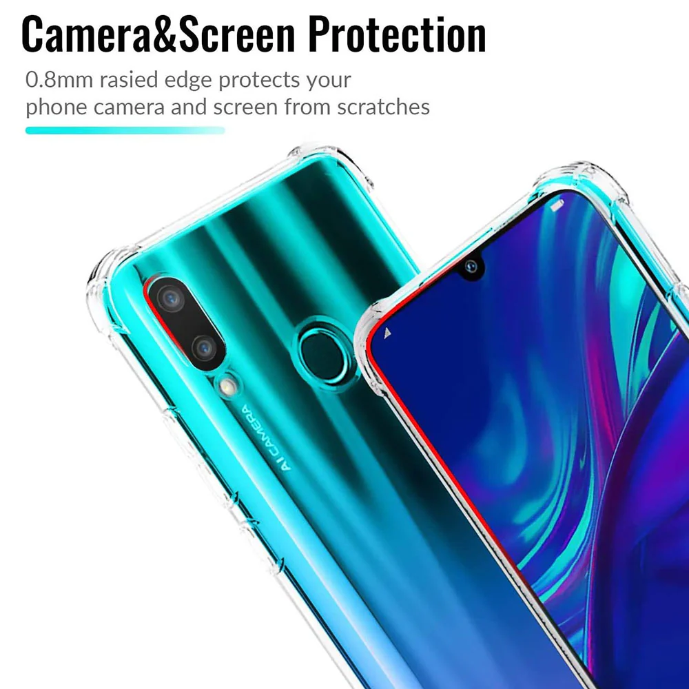 Case for Huawei P Smart (2019), Techsuit, Shockproof Clear, Transparent - Image 5