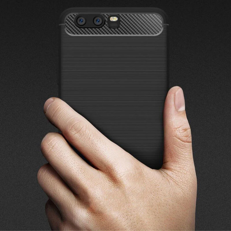 Case for Huawei P10 Plus, Techsuit, Carbon, Black - Image 6
