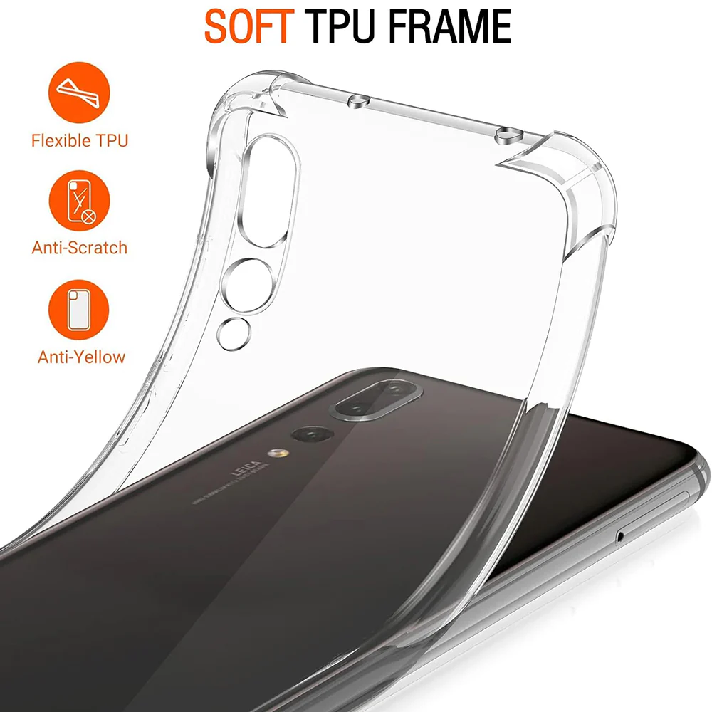 Case for Huawei P20 Pro, Techsuit, Shockproof Clear, Transparent - Image 3