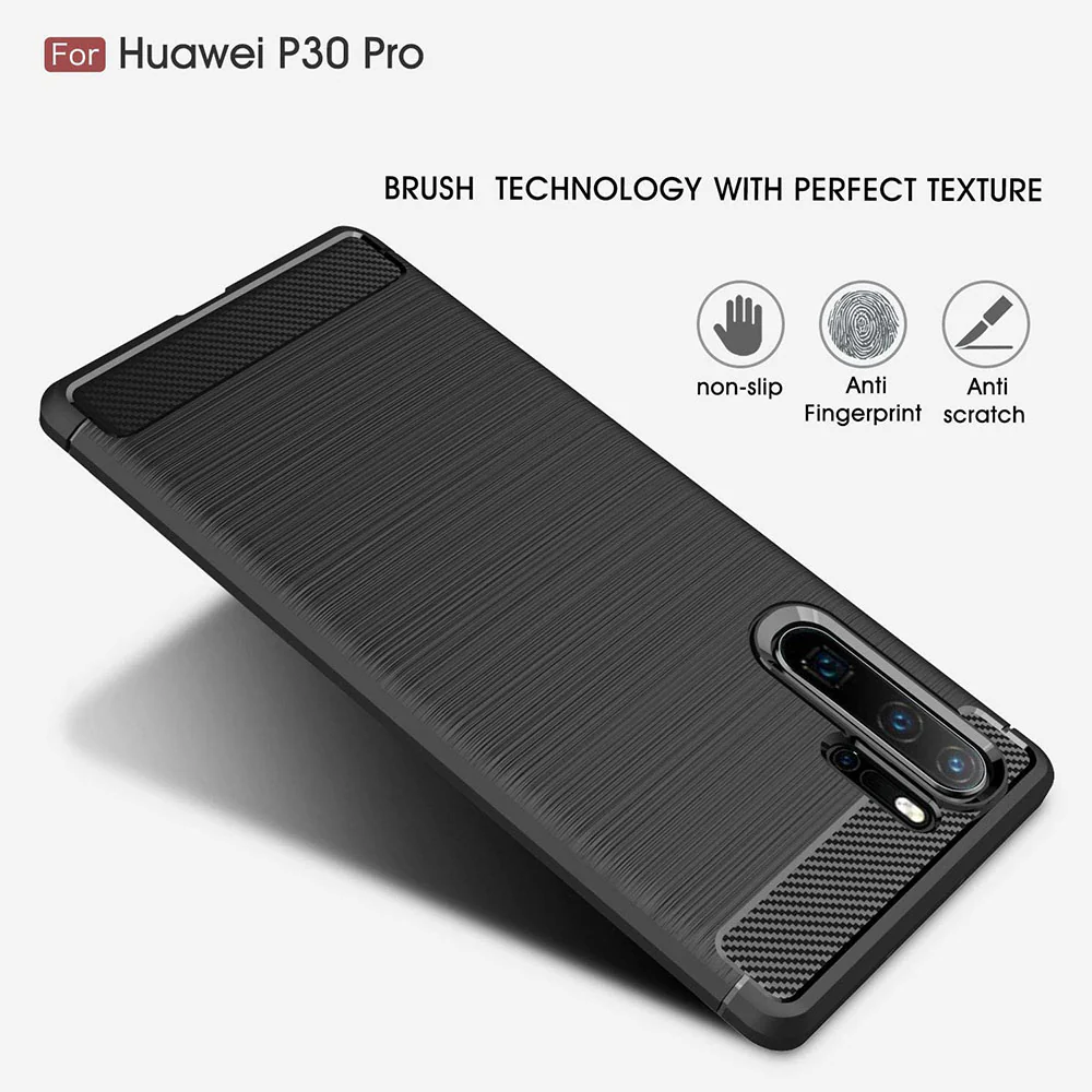 Case for Huawei P30 Pro New Edition / P30 Pro, Techsuit, Carbon, Black - Image 3