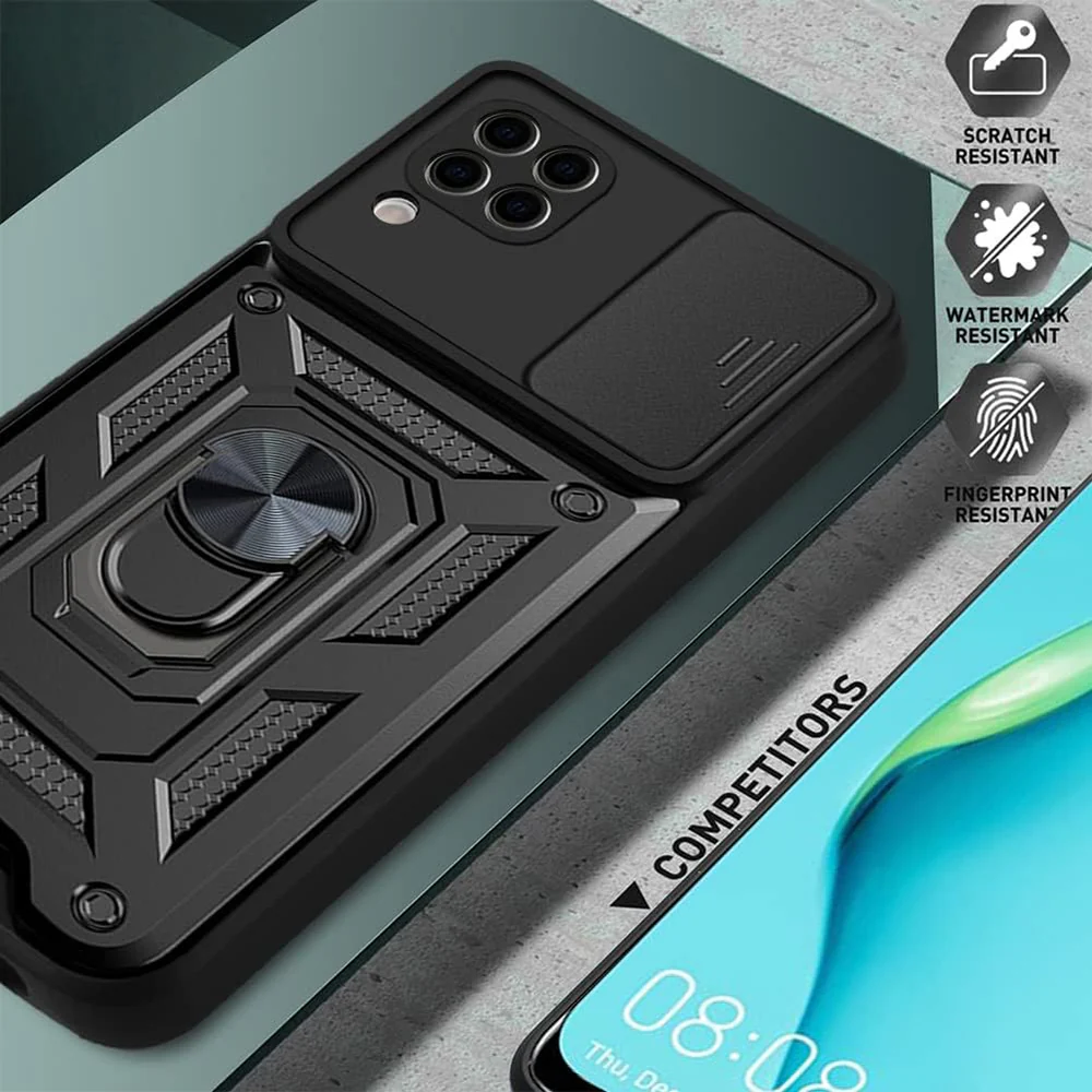 Case for Huawei P40 lite 4G, Techsuit, CamShield, Black - Image 3
