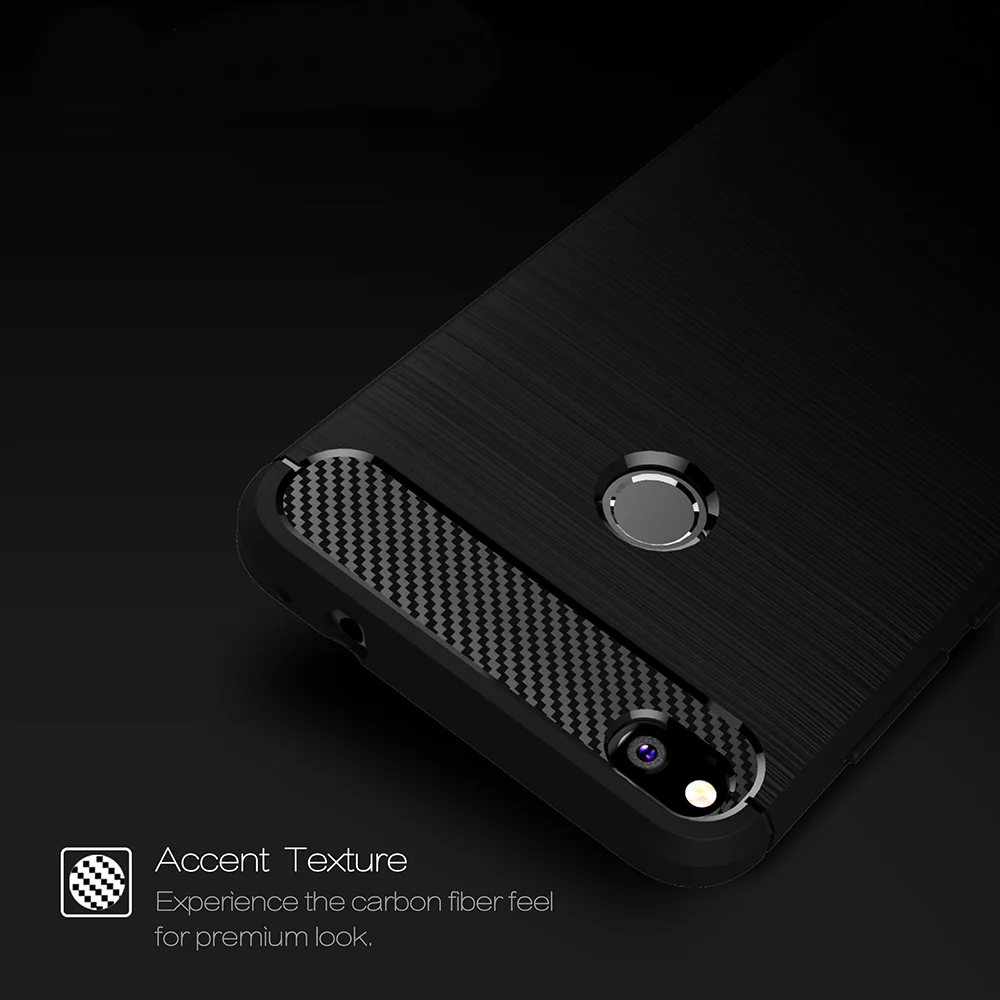 Case for Huawei P9 Lite (2017) / P8 Lite (2017), Techsuit, Carbon, Black - Image 2