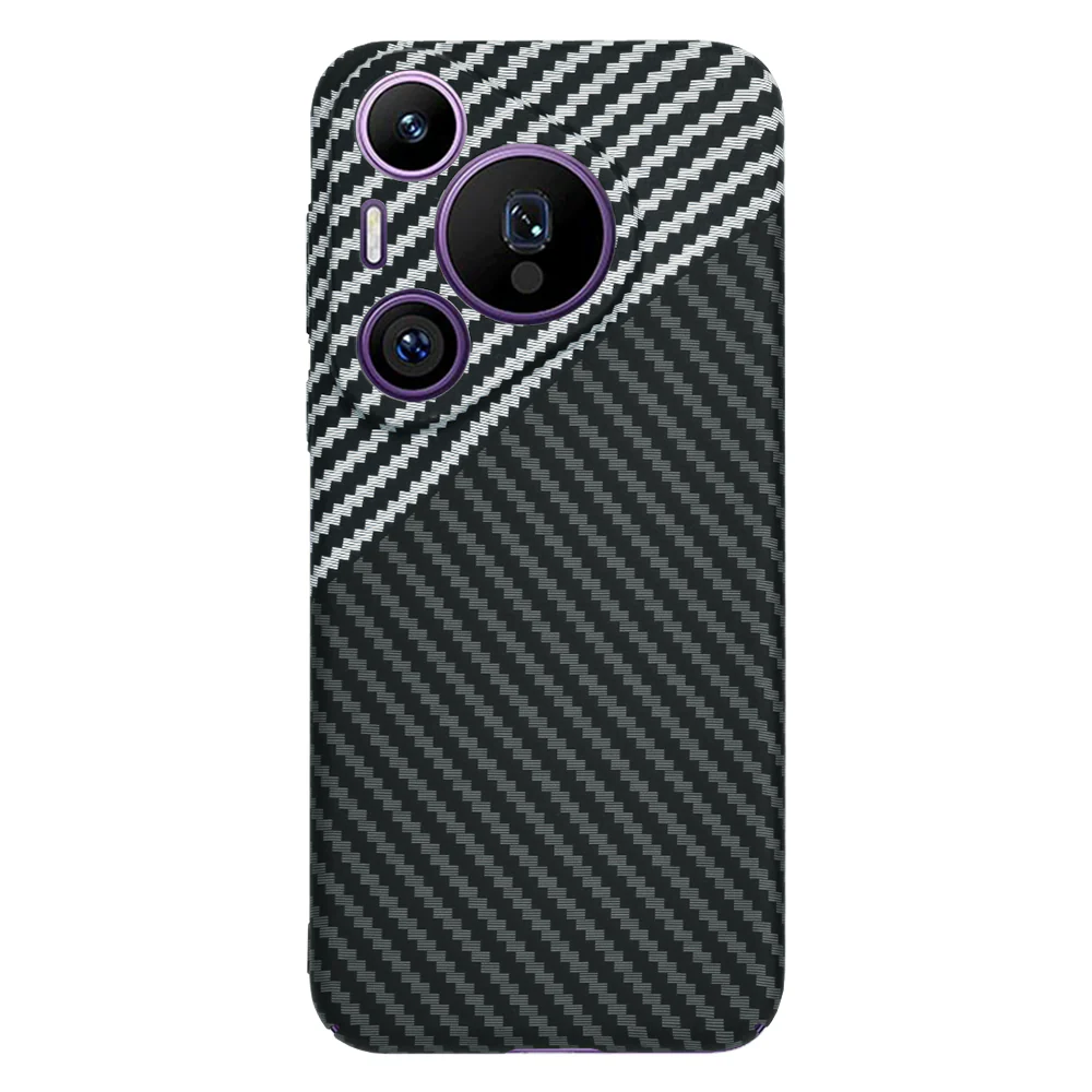 Case for Huawei Pura 70 Pro, Techsuit, Carbonite FiberShell, Black Gray - Image 3