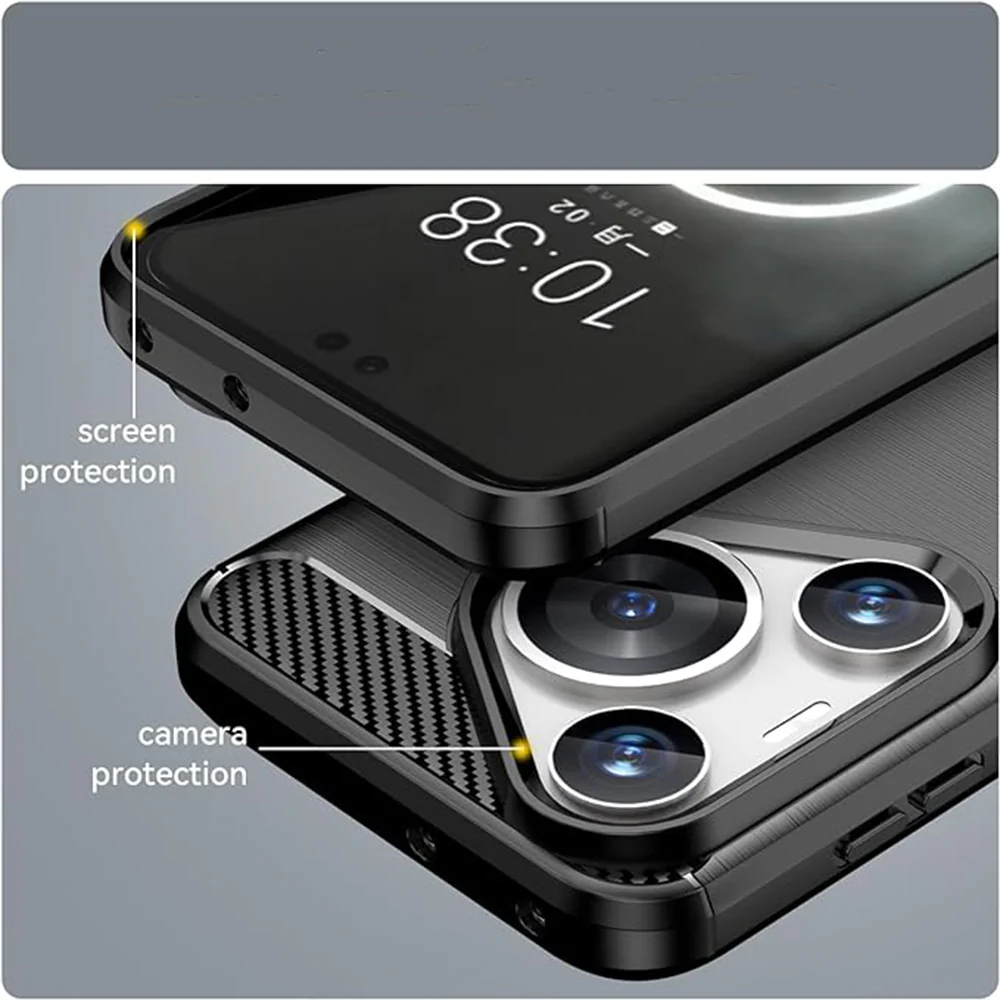 Case for Huawei Pura 70, Techsuit, Carbon, Blue - Image 4
