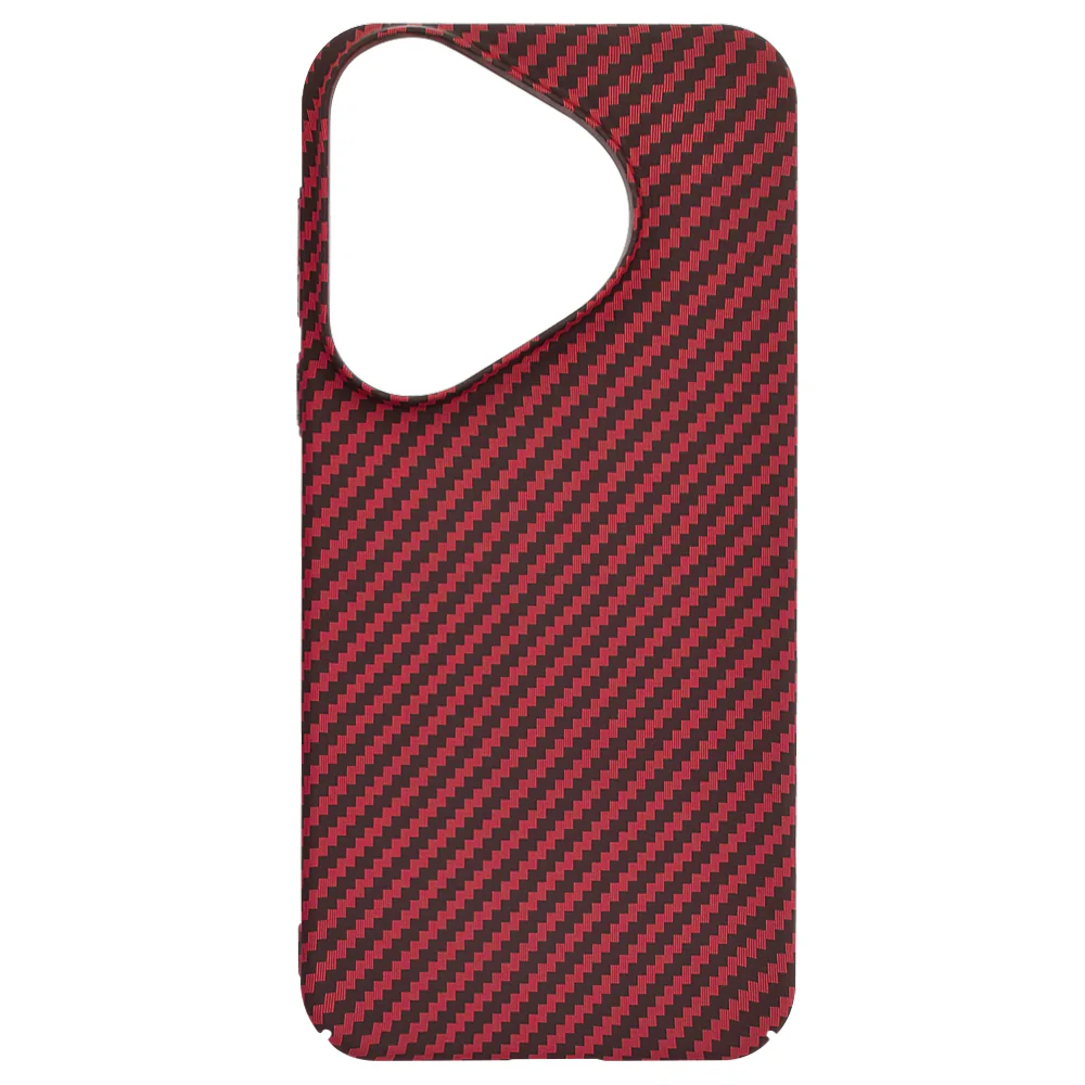 Case for Huawei Pura 70, Techsuit, Carbonite FiberShell, Red - Image 4