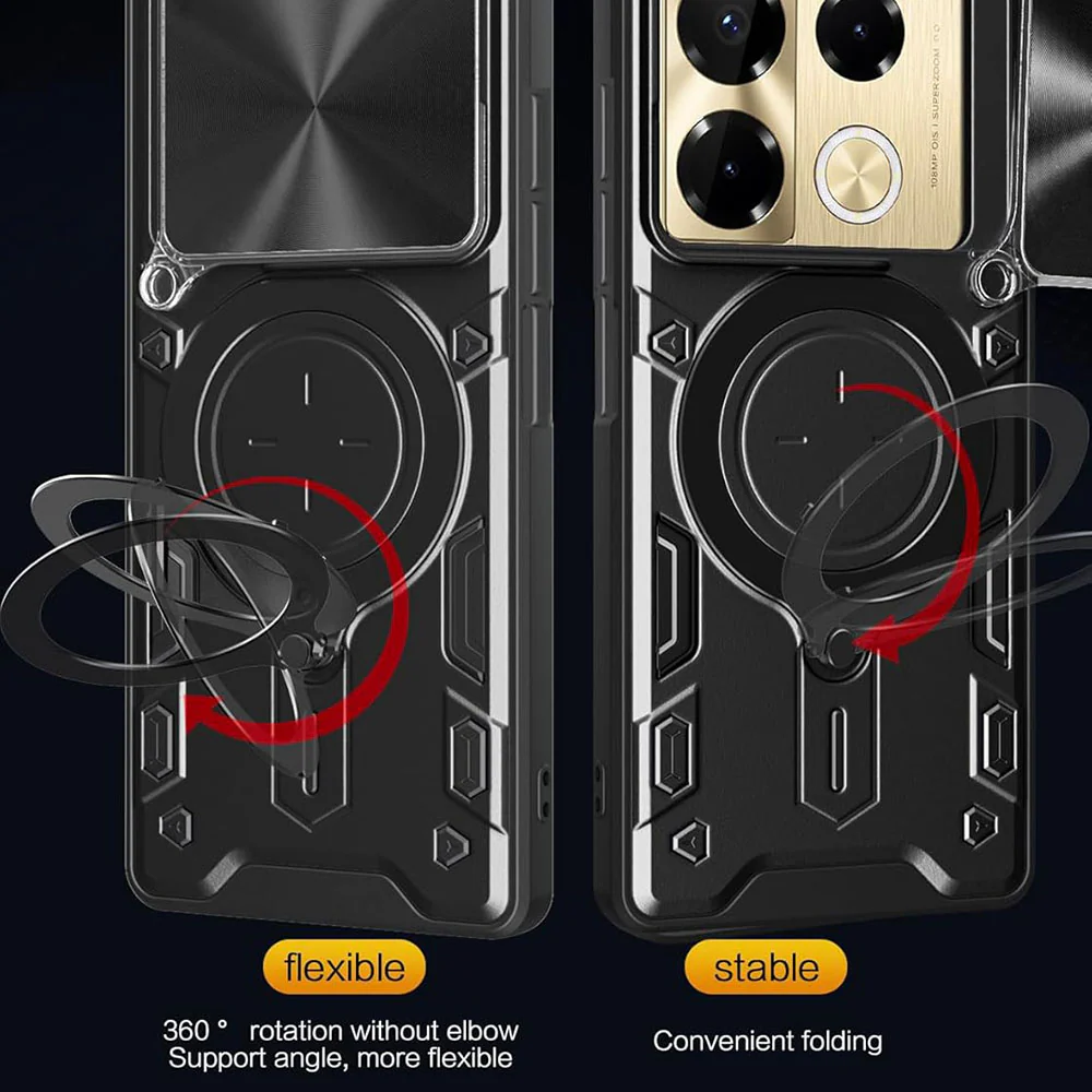 Case for Infinix Note 40 Pro+, Techsuit, CamGuard Pro, Black - Image 5
