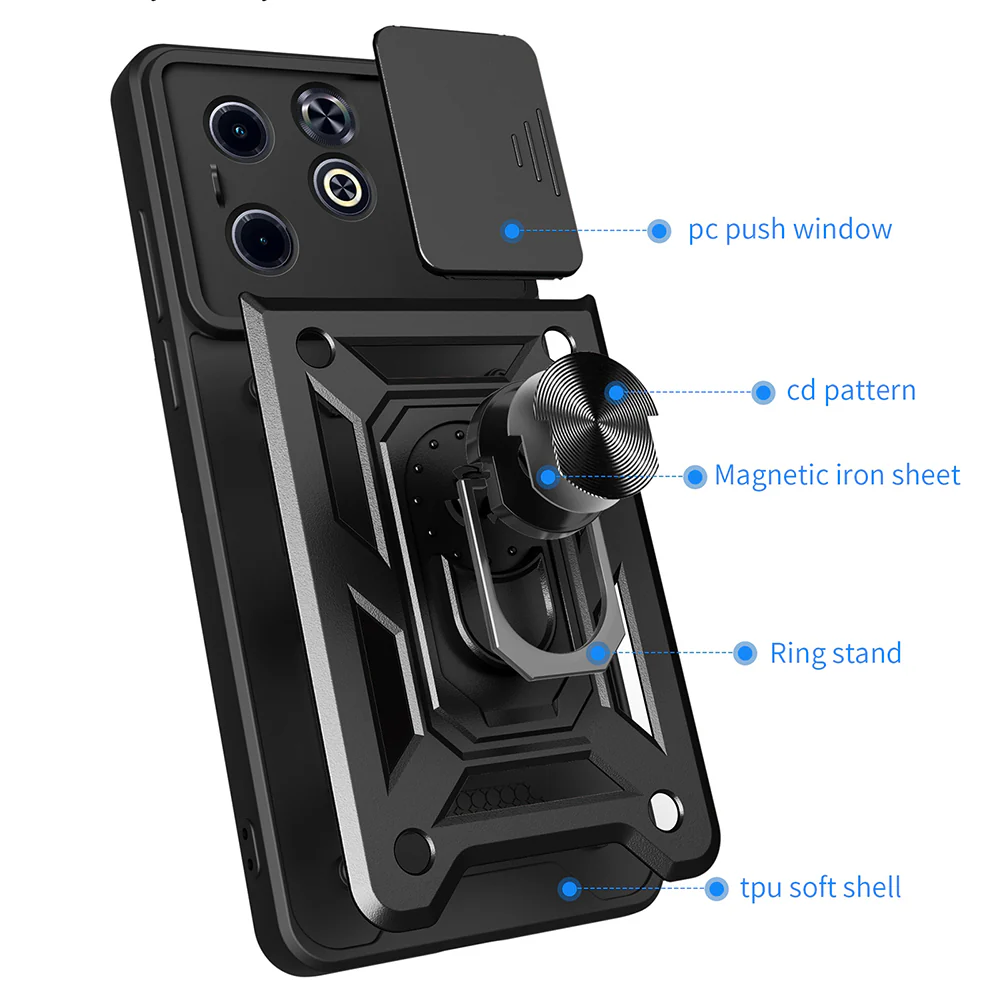 Case for Infinix Smart 8 / Hot 40i, Techsuit, CamShield, Green - Image 3