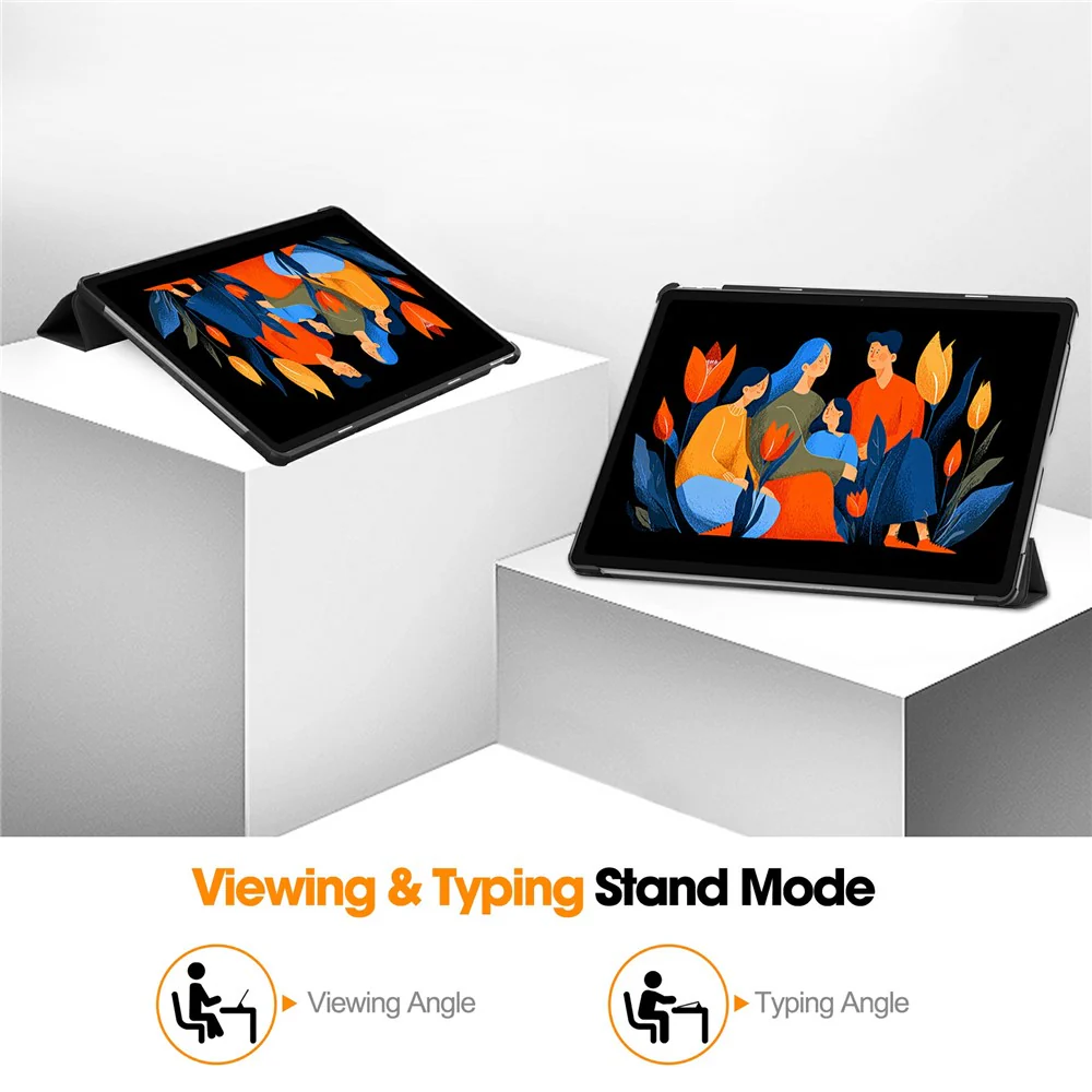 Case for Lenovo Idea Tab Plus, Techsuit, FoldPro Butterfly, Multicolor - Image 4