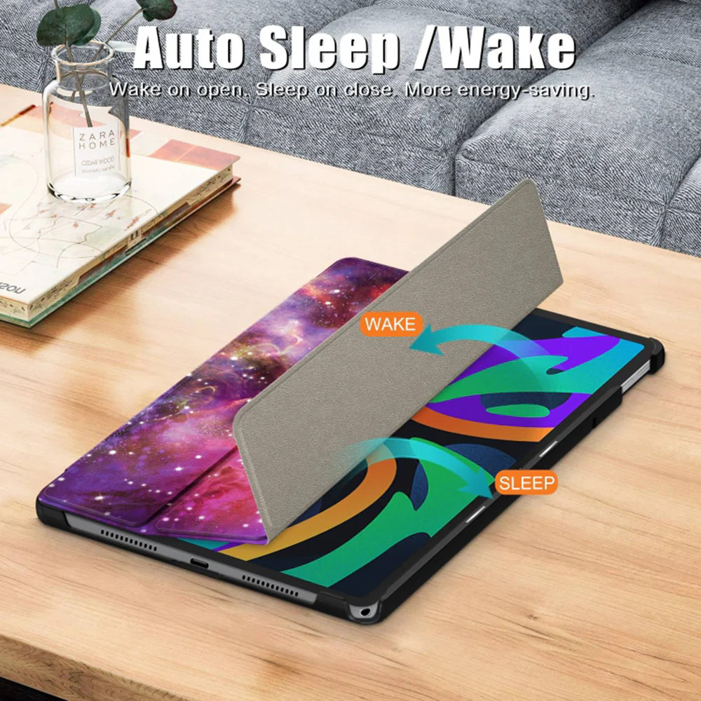 Case for Lenovo Tab M11, Techsuit, FoldPro Galaxy, Multicolor - Image 5