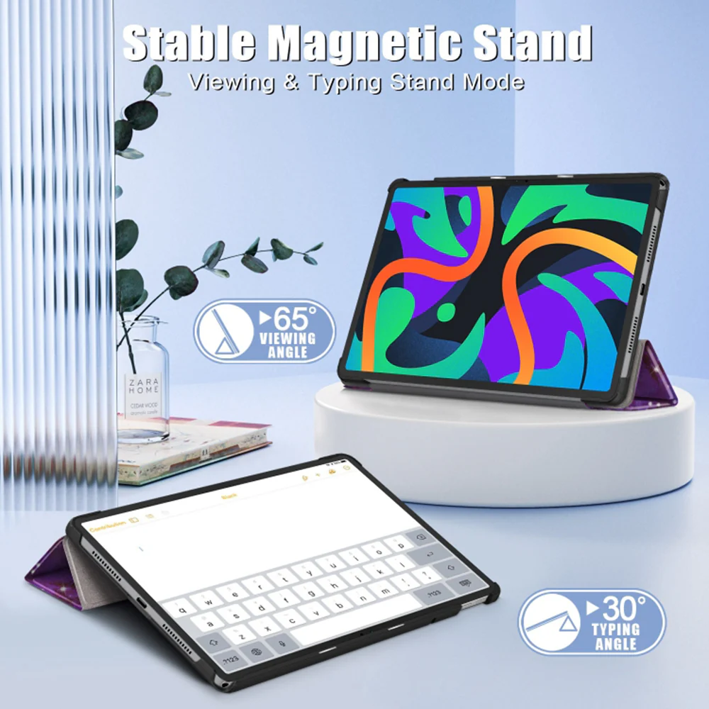Case for Lenovo Tab M11, Techsuit, FoldPro Galaxy, Multicolor - Image 7