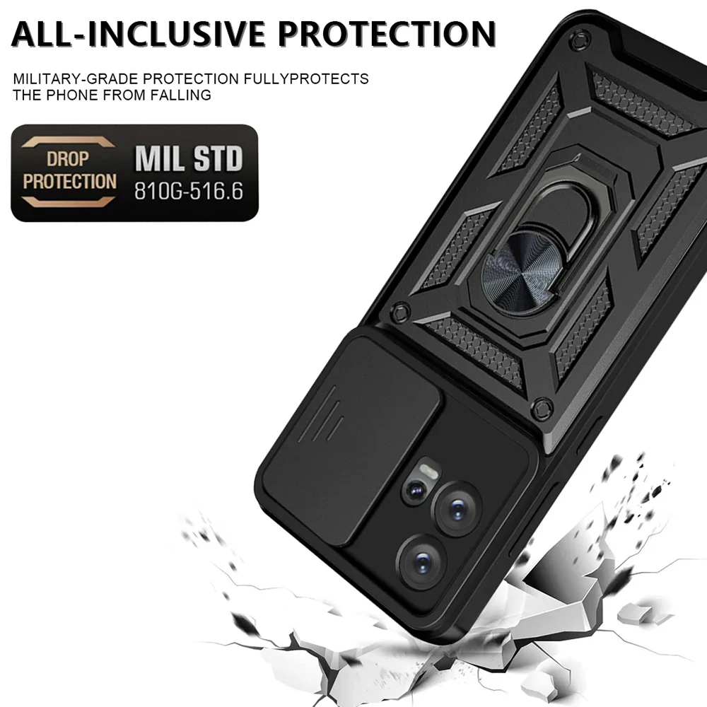 Case for Motorola Edge 30 Fusion, Techsuit, CamShield, Black - Image 5