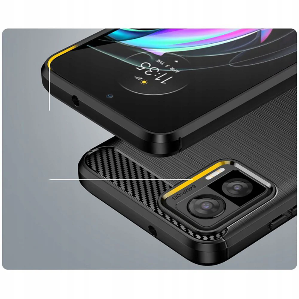 Case for Motorola Edge 30 Neo, Techsuit, Carbon, Black - Image 4