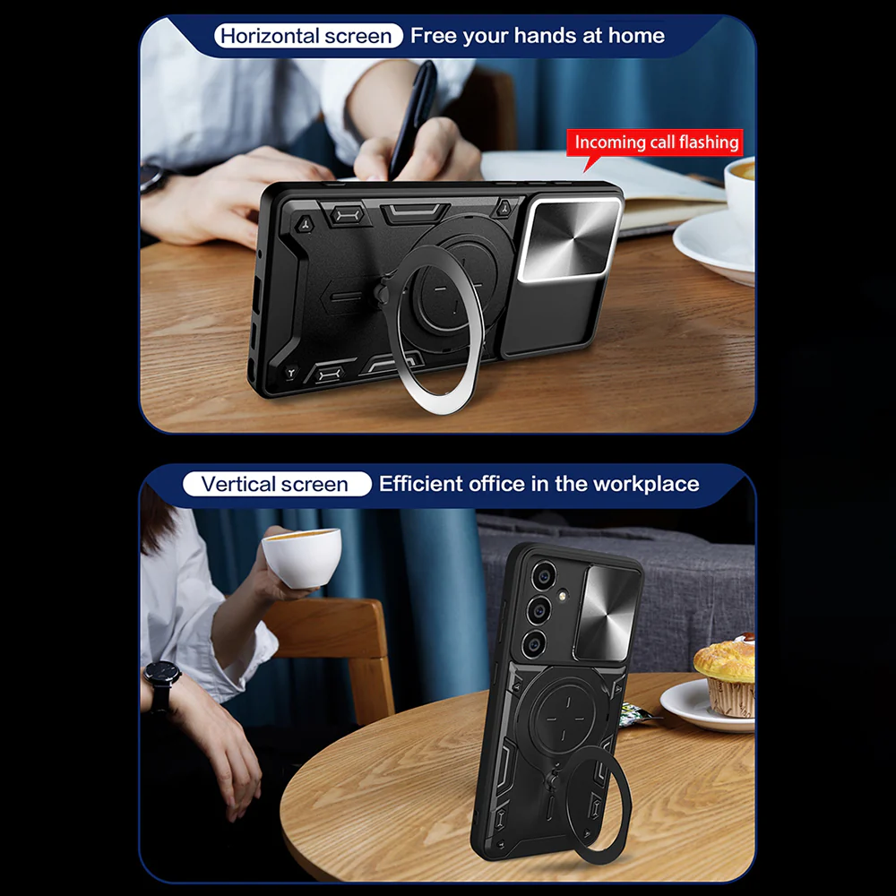 Case for Motorola Edge 40 Neo, Techsuit, CamGuard Pro, Black - Image 6