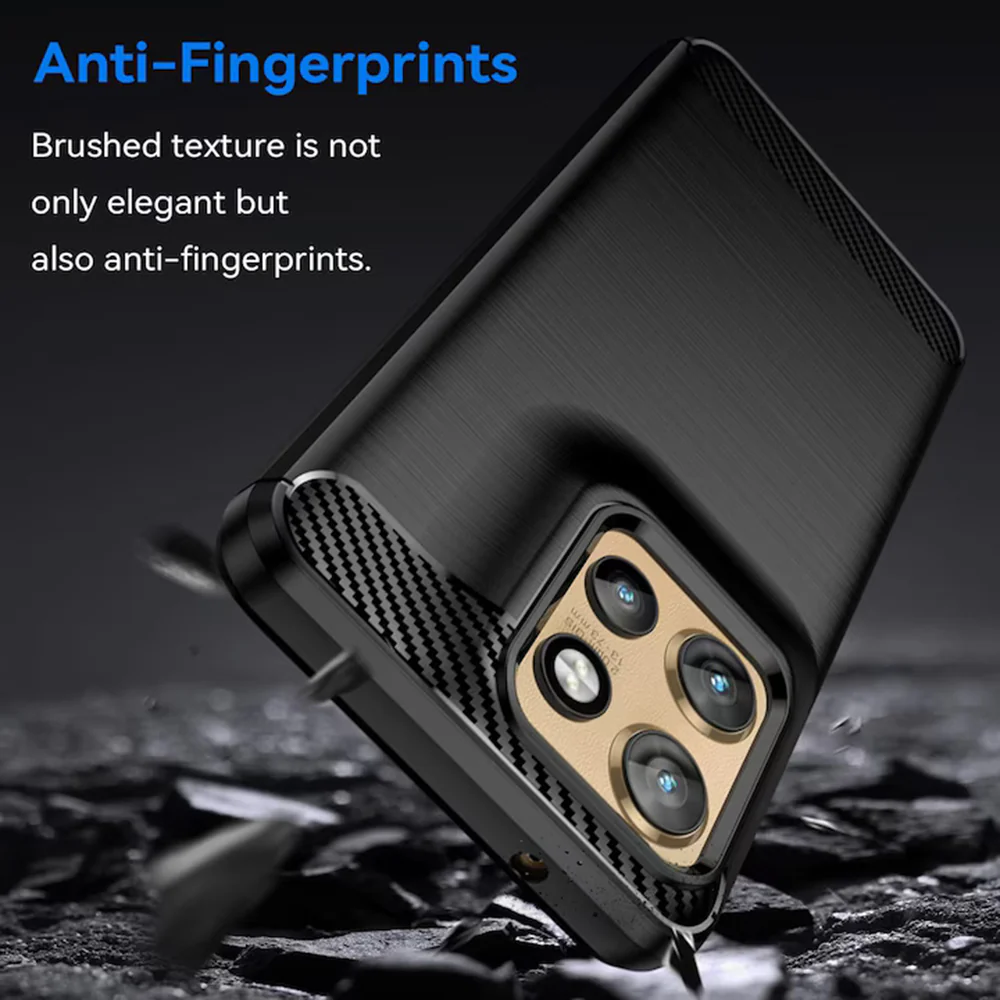 Case for Motorola Edge 50 Neo, Techsuit, Carbon, Black - Image 5