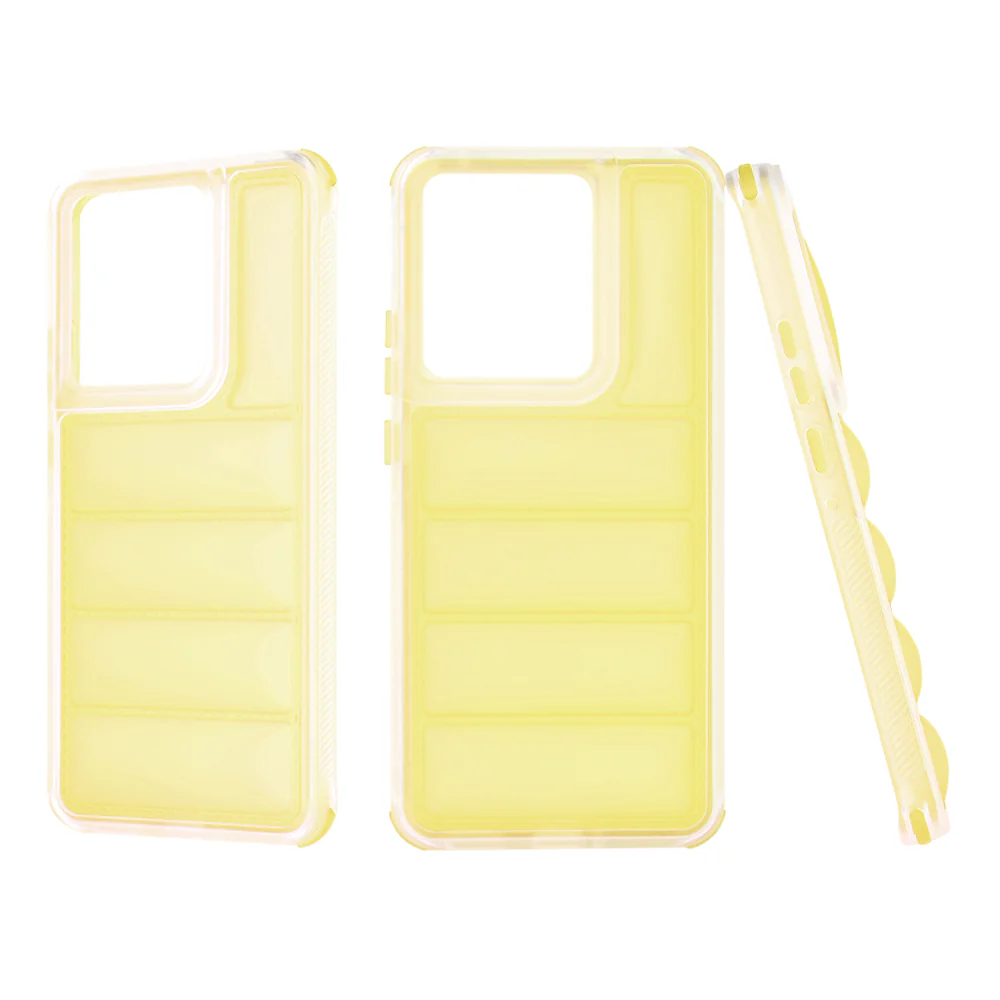 Case for Motorola Edge 50 Pro, Techsuit, Wave Shield, Yellow - Image 4