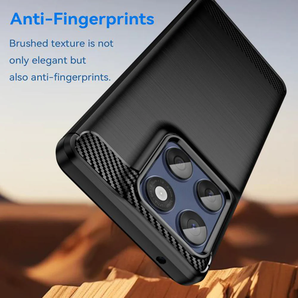 Case for Motorola Edge 60 Pro, Techsuit, Carbon, Black - Image 5