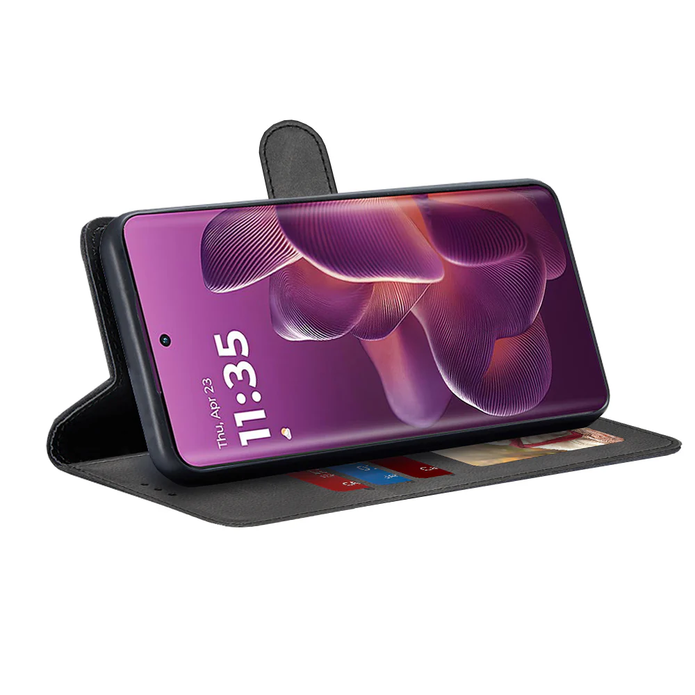 Case for Motorola Edge 60 Pro, Techsuit, Diary Book, Black - Image 2