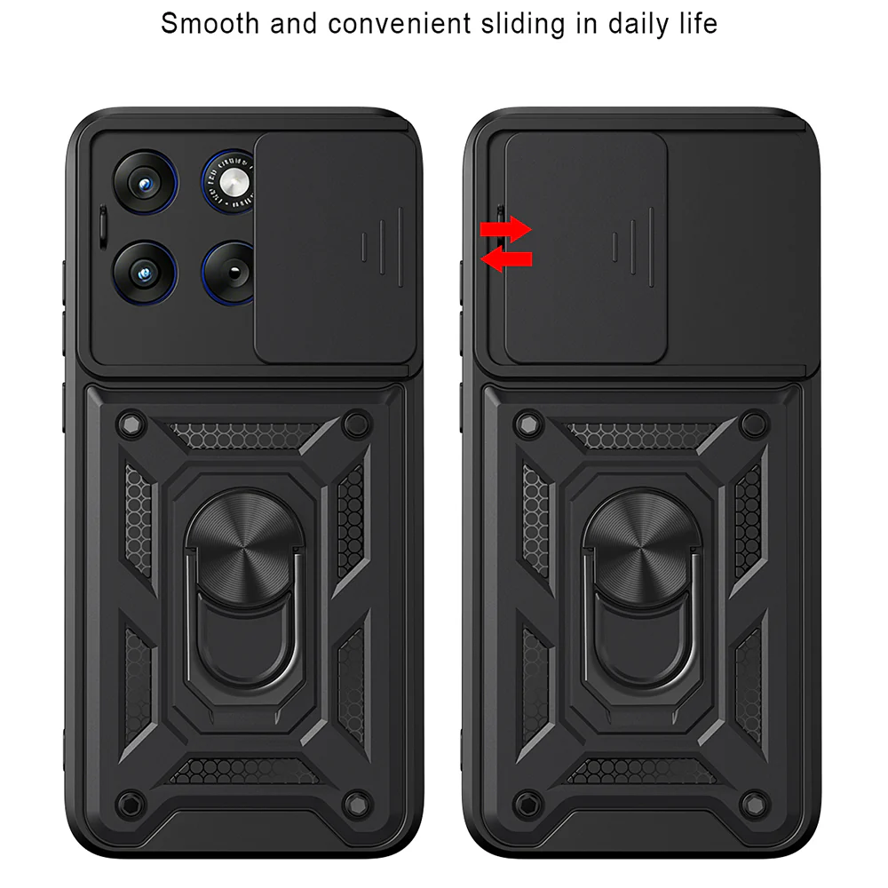 Case for Motorola Edge 70 Fusion, Techsuit, CamShield, Black - Image 2