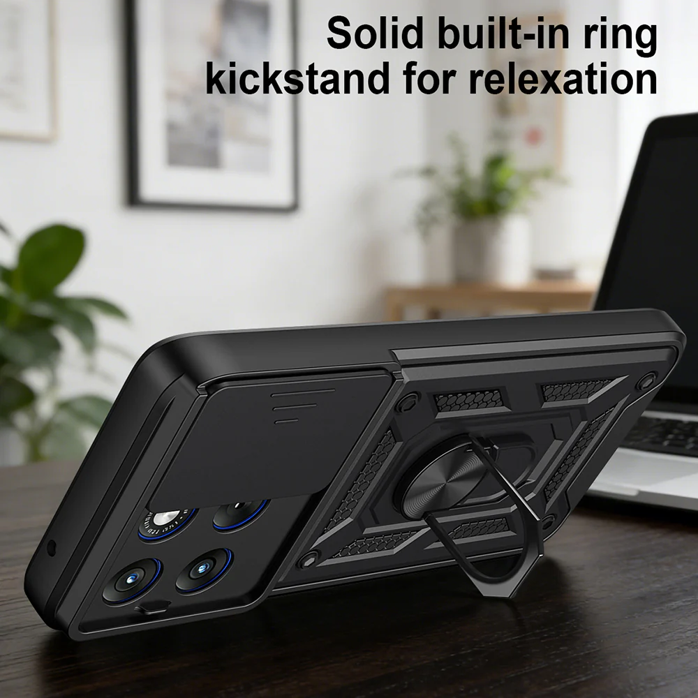 Case for Motorola Edge 70 Fusion, Techsuit, CamShield, Black - Image 4
