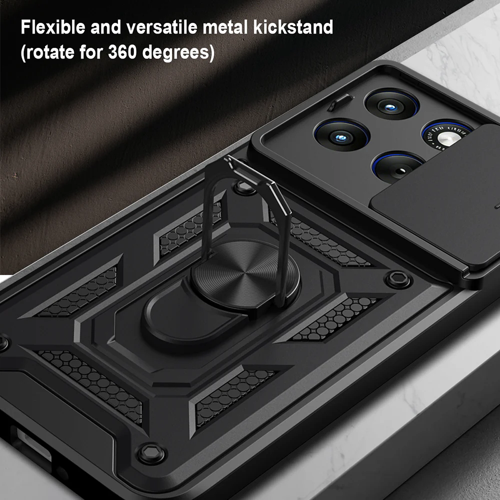 Case for Motorola Edge 70 Fusion, Techsuit, CamShield, Black - Image 5