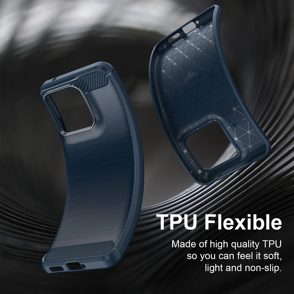 Case for Motorola Edge 70 Fusion, Techsuit, Carbon, Blue - Image 5