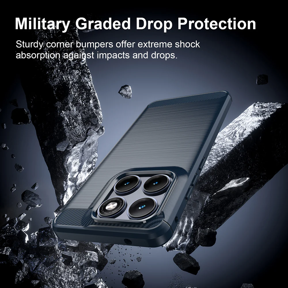 Case for Motorola Edge 70 Fusion, Techsuit, Carbon, Blue - Image 6