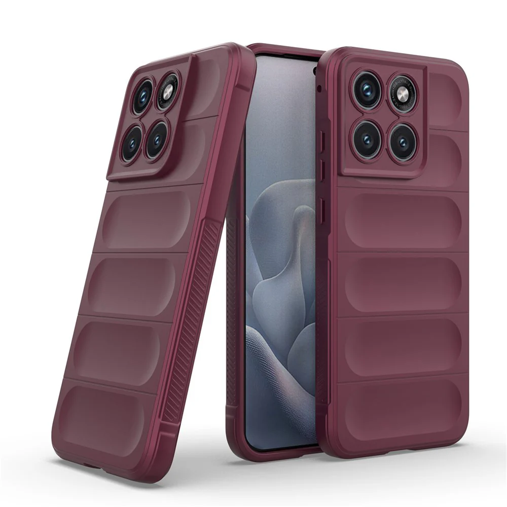 Case for Motorola Edge 70 Fusion, Techsuit, Magic Shield, Burgundy - Image 2