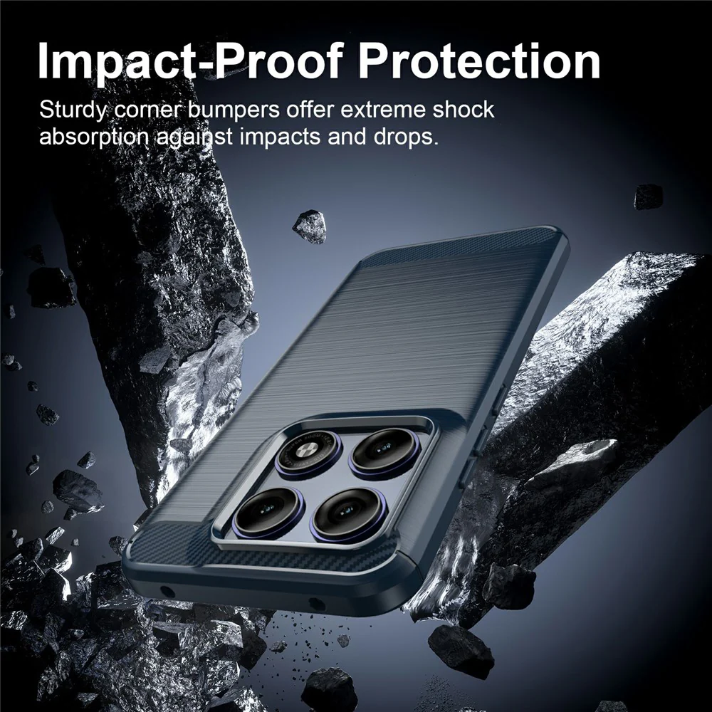Case for Motorola Edge 70 Pro, Techsuit, Carbon, Blue - Image 5