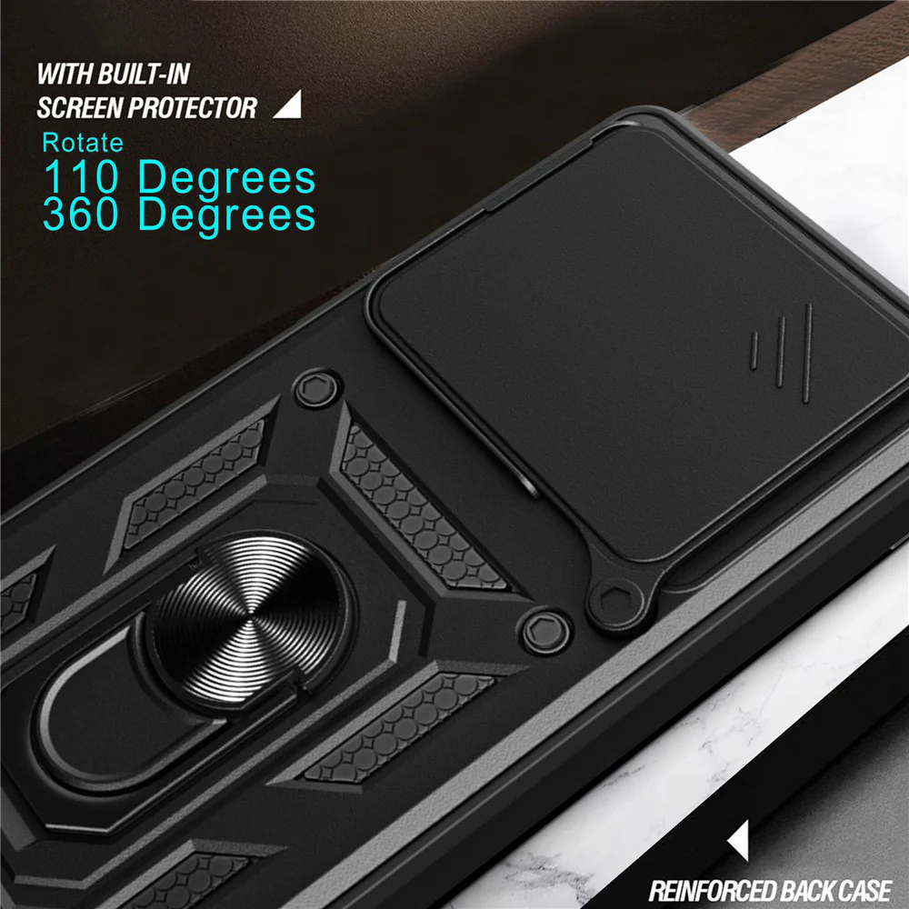 Case for Motorola Edge 70, Techsuit, CamShield, Black - Image 2