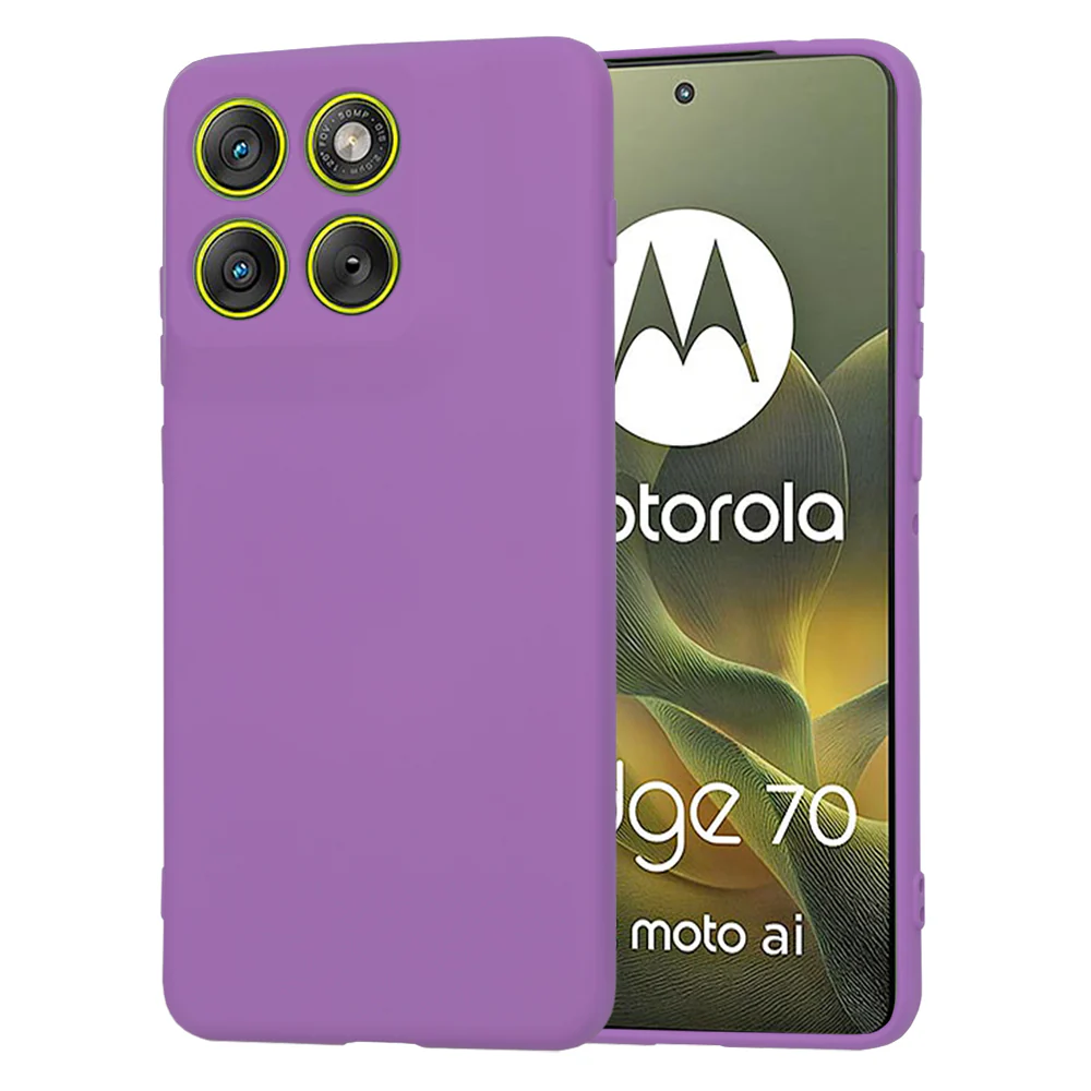 Case for Motorola Edge 70, Techsuit, SoftFlex, Purple