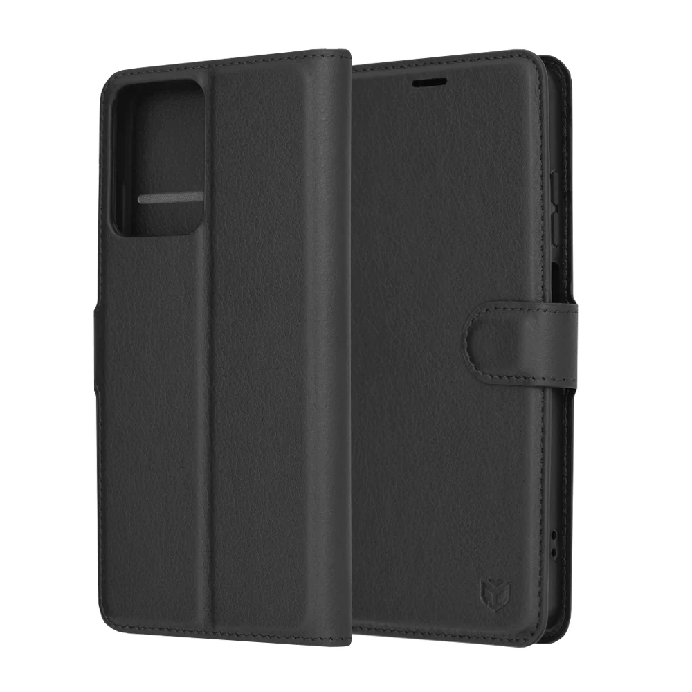 Case for Motorola Moto G04s / E14 / G04 / G24, Techsuit, Leather Folio, Black - Image 6