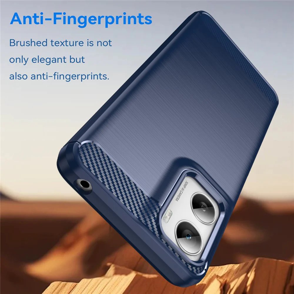 Case for Motorola Moto G06 Power / G06, Techsuit, Carbon, Blue - Image 4