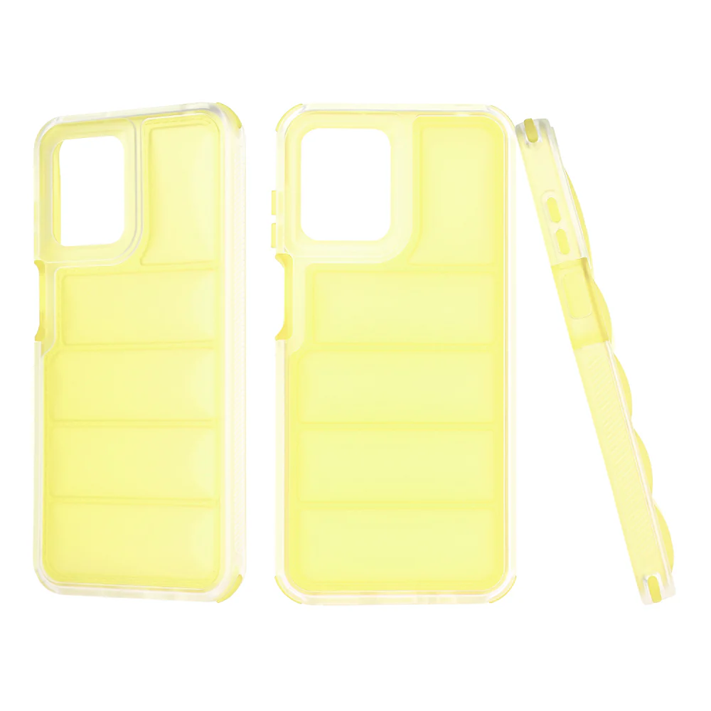 Case for Motorola Moto G13 / G23 / G53, Techsuit, Wave Shield, Yellow - Image 2