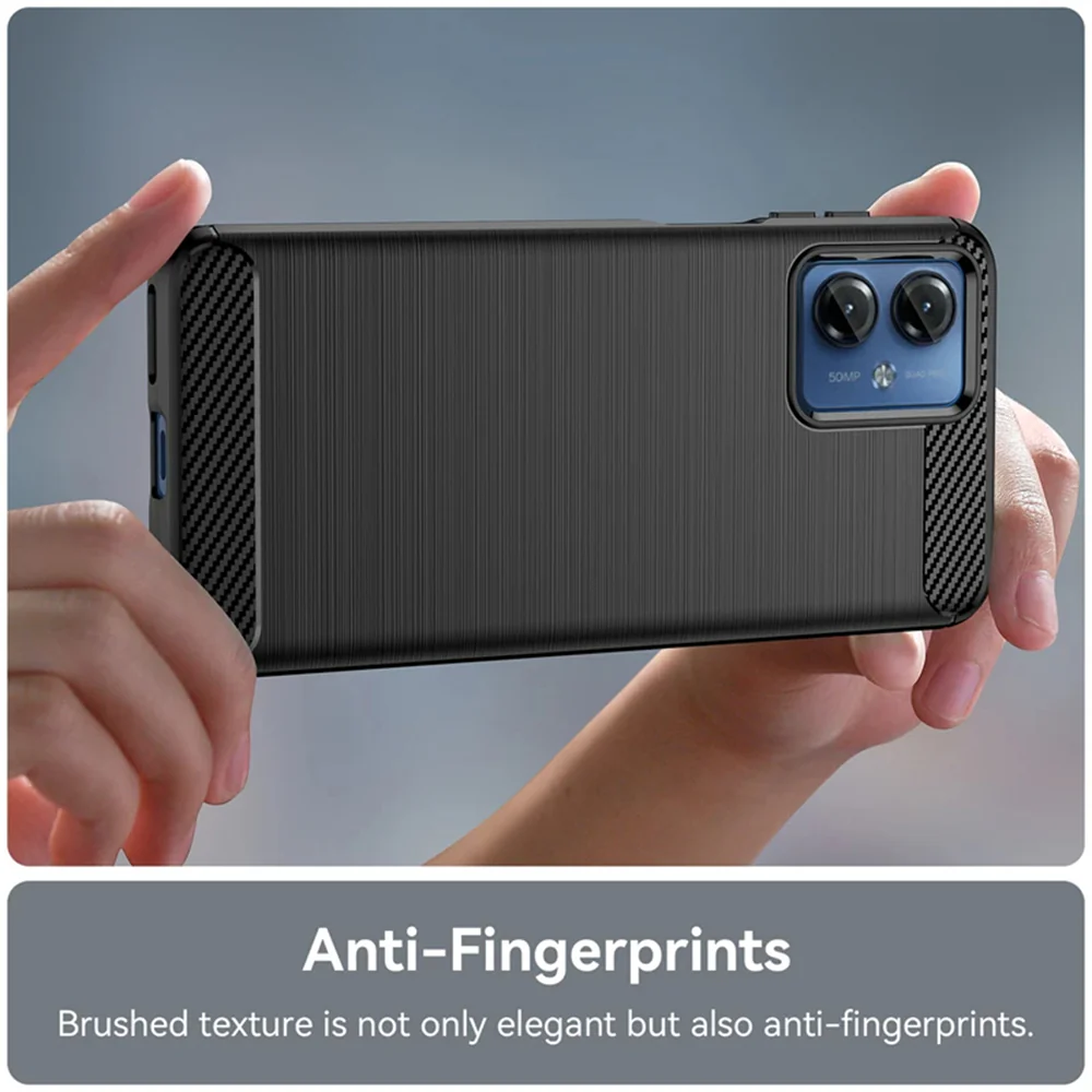 Case for Motorola Moto G14, Techsuit, Carbon, Blue - Image 4